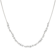 Load image into Gallery viewer, COLOUR WAVE MINI NECKLACE 149886/031 STERLING SILVER CZ