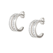 Load image into Gallery viewer, CARISMATICA EARRINGS 240907/031 SILVER WITH CZ