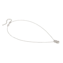 Load image into Gallery viewer, SEIDIVINA NECKLACE 241403/010 SILVER TRIPLE CZ PENDANT