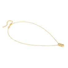 Load image into Gallery viewer, SEIDIVINA NECKLACE 241403/012 GOLD TRIPLE CZ PENDANT