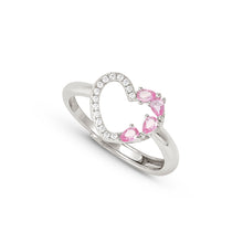 Load image into Gallery viewer, SHINE ME UP RING 241900/004 HEART WITH PINK CZ