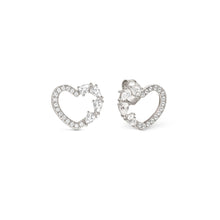 Load image into Gallery viewer, SHINE ME UP EARRINGS 241903/003 SMALL HEART STUDS WITH CZ