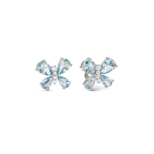 Load image into Gallery viewer, SHINE ME UP EARRINGS 241903/005 SMALL BUTTERFLY STUDS WITH BLUE CZ