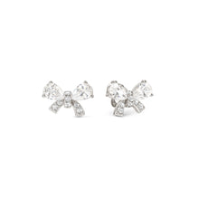 Load image into Gallery viewer, SHINE ME UP EARRINGS 241903/008 SMALL BOW STUDS WITH CZ
