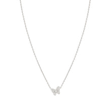 Load image into Gallery viewer, SWEETMADAME SILVER NECKLACE 242009/040 BUTTERFLY WHITE CZ PENDANT