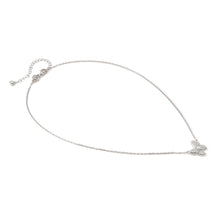 Load image into Gallery viewer, SWEETMADAME SILVER NECKLACE 242009/040 BUTTERFLY WHITE CZ PENDANT