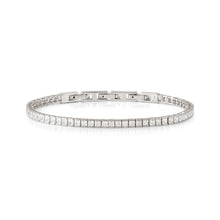 Load image into Gallery viewer, DAYTONIGHT SILVER TENNIS BRACELET 242103/010 WHITE CZ