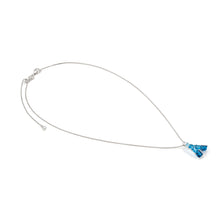 Load image into Gallery viewer, DAYTONIGHT SILVER NECKLACE 242104/006 TONAL BLUE CZ PENDANT