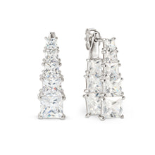 Load image into Gallery viewer, DAYTONIGHT SILVER EARRINGS 242106/010 WHITE CZ