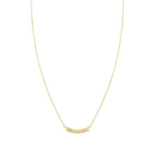 Load image into Gallery viewer, FASHION ERA NECKLACE 242209/012 GOLD WITH WHITE CZ