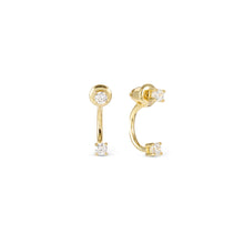 Load image into Gallery viewer, FASHION ERA GOLD EARRING 242212/012 WITH SMALL CZ