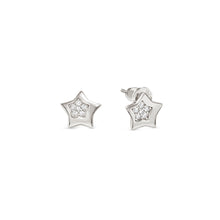 Load image into Gallery viewer, PETIT SPARKLE STUDS 242304/007 STERLING SILVER STAR WITH CZ