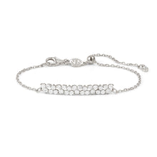 Load image into Gallery viewer, LIFE BOUQUET STERLING SILVER BAR BRACELET 242505/010 WHITE CZ