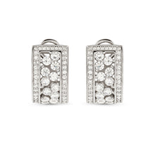 Load image into Gallery viewer, LIFE BOUQUET STERLING SILVER EARRINGS 242511/010 WHITE CZ