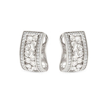 Load image into Gallery viewer, LIFE BOUQUET STERLING SILVER EARRINGS 242511/010 WHITE CZ