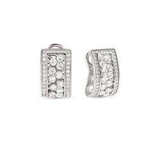 Load image into Gallery viewer, LIFE BOUQUET STERLING SILVER EARRINGS 242511/010 WHITE CZ