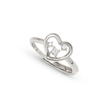 Load image into Gallery viewer, DREAMS BEATS RING 242600/004 SILVER HEART WITH CZ