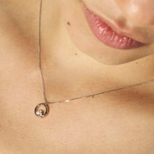 Load image into Gallery viewer, DREAMS BEATS NECKLACE 242602/043 STERLING SILVER CIRCLE WITH CZ