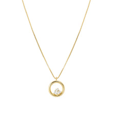 Load image into Gallery viewer, DREAMS BEATS NECKLACE 242602/044 GOLD CIRCLE WITH CZ