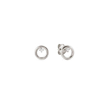 Load image into Gallery viewer, DREAMS BEATS EARRINGS 242603/043 STERLING SILVER CIRCLES WITH CZ