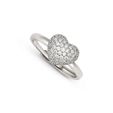 Load image into Gallery viewer, LIFEPOETRY RING 242700/004 STERLING SILVER & WHITE CZ HEART