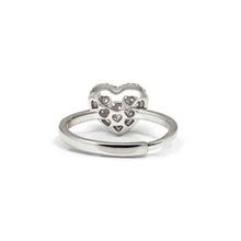 Load image into Gallery viewer, LIFEPOETRY RING 242700/004 STERLING SILVER & WHITE CZ HEART