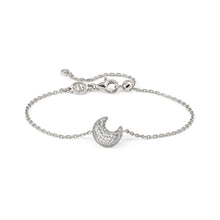 Load image into Gallery viewer, LIFEPOETRY BRACELET 242701/022 STERLING SILVER & WHITE CZ MOON PENDANT