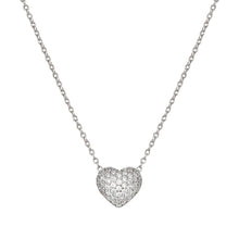 Load image into Gallery viewer, LIFEPOETRY NECKLACE 242704/004 STERLING SILVER & WHITE CZ HEART