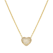 Load image into Gallery viewer, LIFEPOETRY NECKLACE 242704/006 GOLD & WHITE CZ HEART