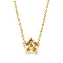 Load image into Gallery viewer, LIFEPOETRY NECKLACE 242704/009 GOLD & WHITE CZ STAR