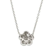 Load image into Gallery viewer, LIFEPOETRY NECKLACE 242704/010 STERLING SILVER & WHITE CZ FLOWER