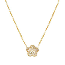 Load image into Gallery viewer, LIFEPOETRY NECKLACE 242704/012 GOLD & WHITE CZ FLOWER