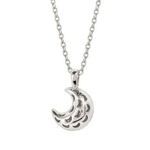 Load image into Gallery viewer, LIFEPOETRY NECKLACE 242704/022 STERLING SILVER & WHITE CZ MOON