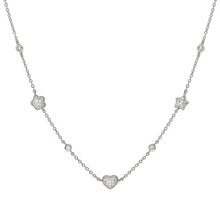 Load image into Gallery viewer, LIFEPOETRY NECKLACE 242705/050 STERLING SILVER & WHITE CZ PENDANTS