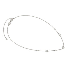 Load image into Gallery viewer, LIFEPOETRY NECKLACE 242705/050 STERLING SILVER & WHITE CZ PENDANTS