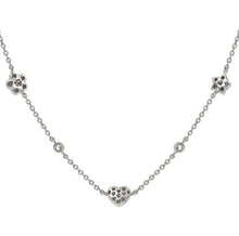 Load image into Gallery viewer, LIFEPOETRY NECKLACE 242705/050 STERLING SILVER & WHITE CZ PENDANTS