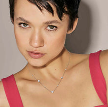 Load image into Gallery viewer, LIFEPOETRY NECKLACE 242705/052 GOLD & WHITE CZ PENDANTS