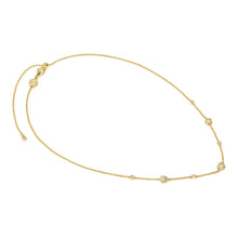 Load image into Gallery viewer, LIFEPOETRY NECKLACE 242705/052 GOLD & WHITE CZ PENDANTS