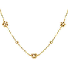 Load image into Gallery viewer, LIFEPOETRY NECKLACE 242705/052 GOLD & WHITE CZ PENDANTS