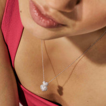 Load image into Gallery viewer, LIFEPOETRY NECKLACE 242706/006 GOLD & WHITE CZ DOUBLE HEART