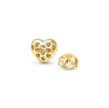 Load image into Gallery viewer, LIFEPOETRY EARRINGS 242707/006 GOLD & WHITE CZ HEARTS