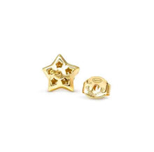 Load image into Gallery viewer, LIFEPOETRY EARRINGS 242707/009 GOLD & WHITE CZ STARS