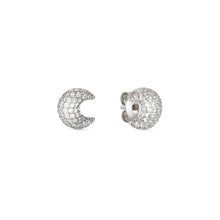 Load image into Gallery viewer, LIFEPOETRY EARRINGS 242707/022 STERLING SILVER & WHITE CZ MOONS