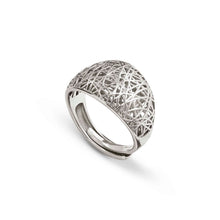 Load image into Gallery viewer, LEAF OF LIGHT RING 243102/010 MEDIUM SILVER