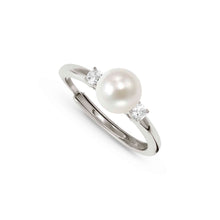 Load image into Gallery viewer, SIREN DREAM RING 243302/064 SILVER RING WITH PEARL & CZ