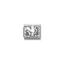 Load image into Gallery viewer, COMPOSABLE CLASSIC LINK 330101/74 HEART AND FLOWERS IN 925 SILVER