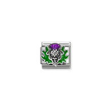 Load image into Gallery viewer, COMPOSABLE CLASSIC LINK 330204/43 THISTLE IN 925 SILVER & COLOURED ENAMEL