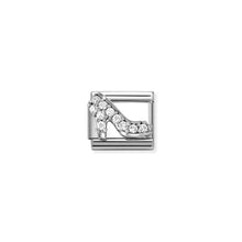 Load image into Gallery viewer, COMPOSABLE CLASSIC LINK 330328/23 HIGH HEEL IN 925 SILVER & CZ