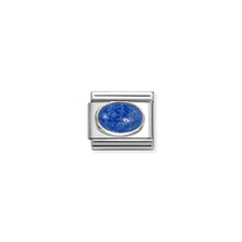 Load image into Gallery viewer, COMPOSABLE CLASSIC LINK 330510/09 OVAL LAPIS LAZULI STONE IN 925 SILVER