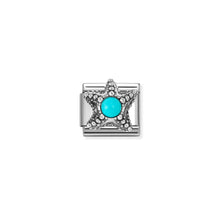 Load image into Gallery viewer, COMPOSABLE CLASSIC LINK 330511/06 STARFISH TURQUOISE IN SILVER